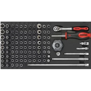 Bit socket set 1/4" SFS-S 102-pcs.