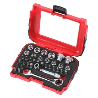 Socket and bitset 1/4" 36-pcs.