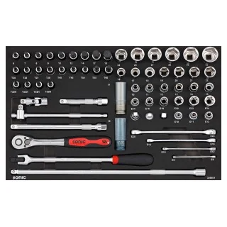 Combination set 1/2" SFS-M 66-pcs.