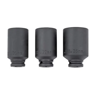 Hub nut impact socket set 1/2" 12-point 32mm