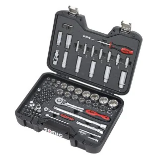 BMCS socket set 1/4" and 1/2" SAE 85-pcs.