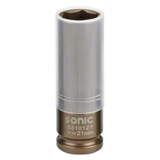 Wheel socket 1/2" 6-point 21mm