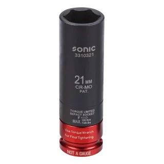 Torque impact socket 1/2" 21mm