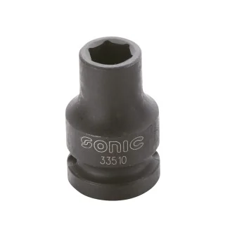 Impact socket 1/2" 6-point 9mm