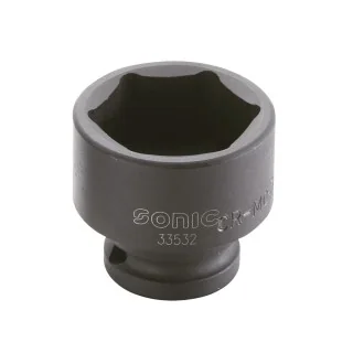 Impact socket 1/2" 6-point 34mm