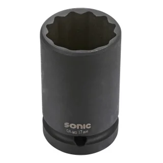 Impact socket 1/2" 12-point 19mm