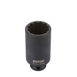 Impact socket 1/2" 12-point deep 27mm