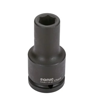 Impact socket 3/4" 6-point deep 23mm