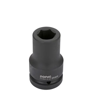 Impact socket 1" 6-point deep 27mm