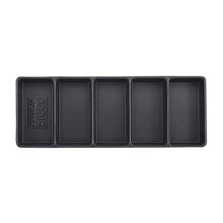 Empty tray, 5 compartments (145x370x48mm)