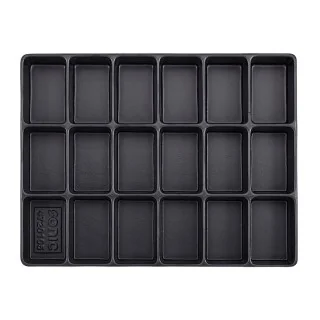 Empty tray, 18 compartments (290x370x48mm)