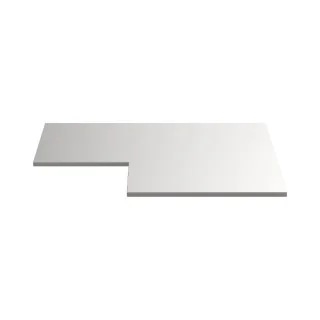 MSS+ stainless steel corner worktop 1060x1060x20mm