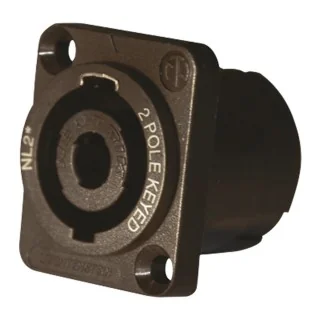 Female charging plug 2 poles without wires for 24V