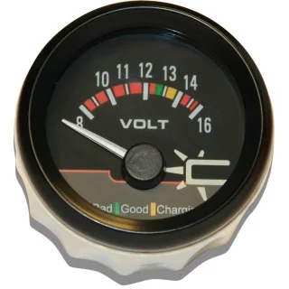 Voltmeter 8 to 16 volt for booster 12V & 12/24V