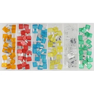 Mini auto fuse assortment 120-pcs.