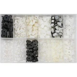 Plastic locking nut assortment 350-pcs.
