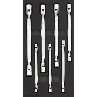 Hinged socket wrench set SFS-S 7-pcs.