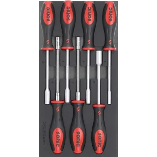 Socket screwdriver and hex set SFS-S 7-pcs.
