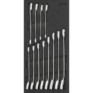 Reversible ratcheting wrench set 12pt. SFS-S 12-pcs.