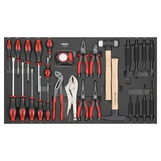 Screwdriver, pliers and chisel set SFS-L 28-pcs.