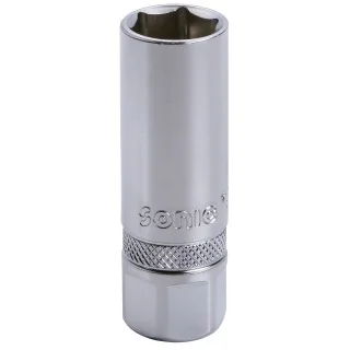 Spark plug socket 1/2" with clip 16mm