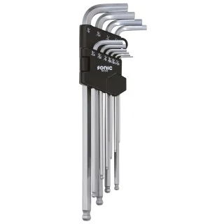Key wrench set hex extra long SAE 10-pcs.