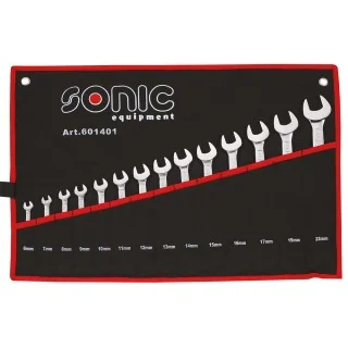 Combination wrench set in pouch 14-pcs.