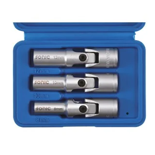 Glow plug socket set 3/8" 3-pcs.