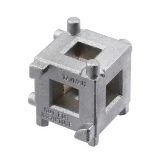 Brake piston rewinding cube