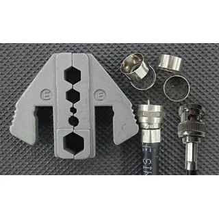 Jaw for crimping cable connector