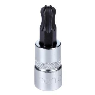 Bit socket 1/4" TX ball end T40