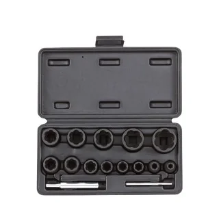 Twist socket set 1/4" and 1/2 15-pcs.