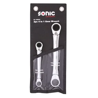 4 in 1 ratcheting wrench set in pouch 2-pcs.
