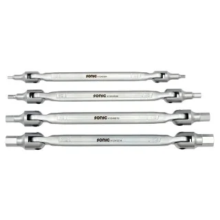 Bit set hex hinged in pouch 4-pcs.