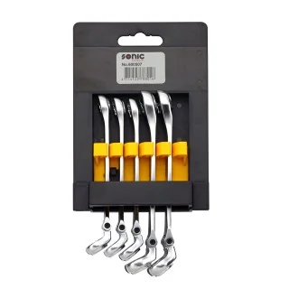Flexible flare nut wrench set 5-pcs.