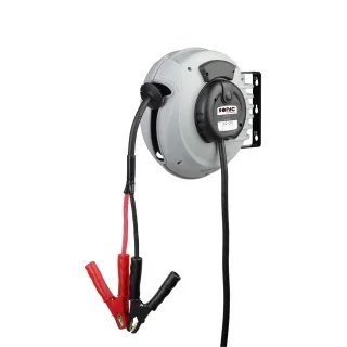 Cable reel with charging cables 6m