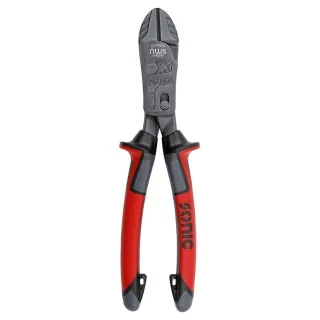 Leverage diagonal side cutting pliers 8"