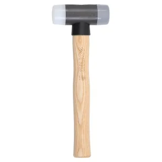 Hammer with nylon tips and ash handle 400gr.