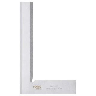 Stainless square ruler 200x125mm