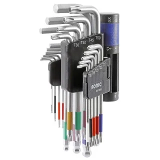 Key wrench set TX-H ball ended 18-pcs.