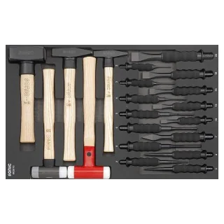Chisel and hammer set SFS-M 20-pcs.