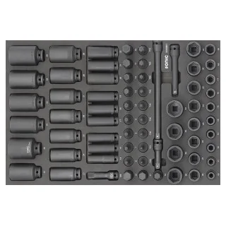 Impact socket set 1/2" SFS-M 69-pcs.