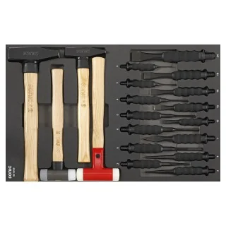 Chisel and hammer set SFS-M 19-pcs.