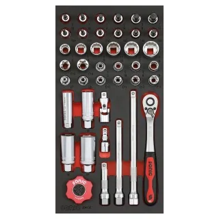 Bit socket set 3/8" SFS-S 41-pcs.