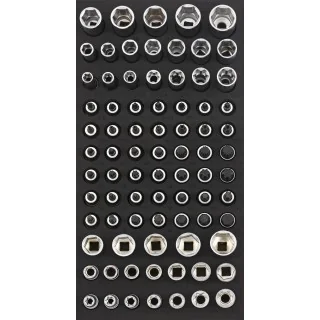 Bit socket set 3/8" SFS-S 80-pcs.