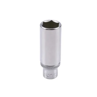 Flank socket 1/4" 6-point deep 9mm