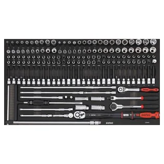 Socket set 3/8" SFS-L 164-pcs.