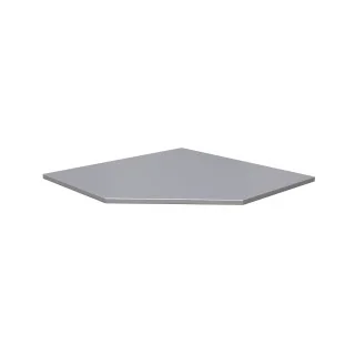 NEXT MSS stainless steel corner worktop 875x500x20mm