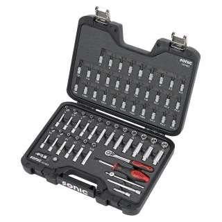 BMCS socket set 1/4" 74-dlg.